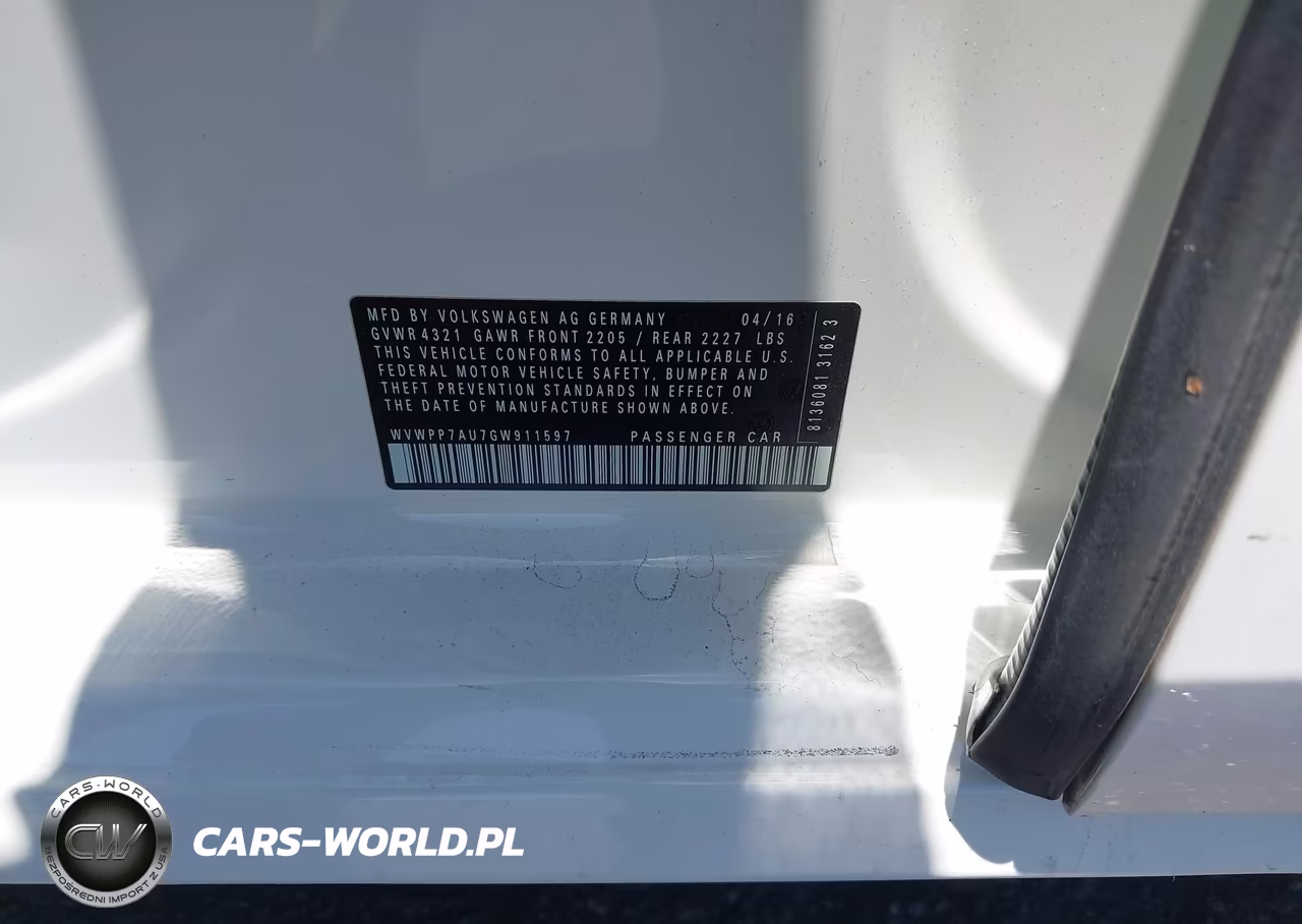 2016 Volkswagen E-Golf Sel Premium VIN:WVWPP7AU7GW911597 - 9