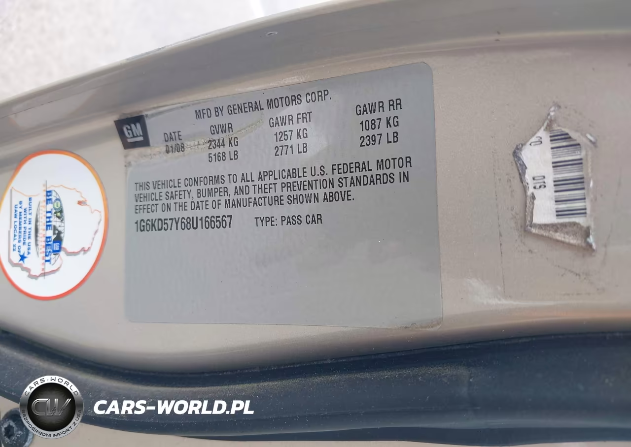2008 Cadillac Dts 1Sb VIN:1G6KD57Y68U166567 - 9