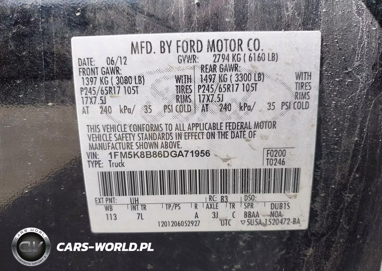 2013 Ford Explorer VIN:1FM5K8B86DGA71956 - 9