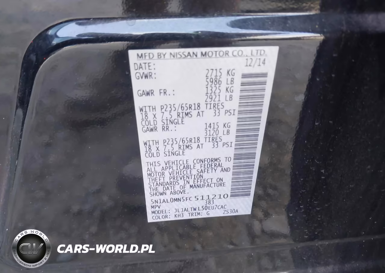 2015 Infiniti Qx60 VIN:5N1AL0MN5FC511210 - 9