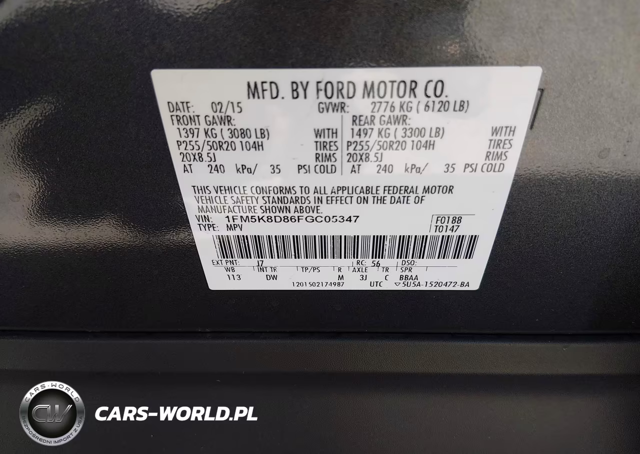 2015 Ford Explorer Xlt VIN:1FM5K8D86FGC05347 - 9