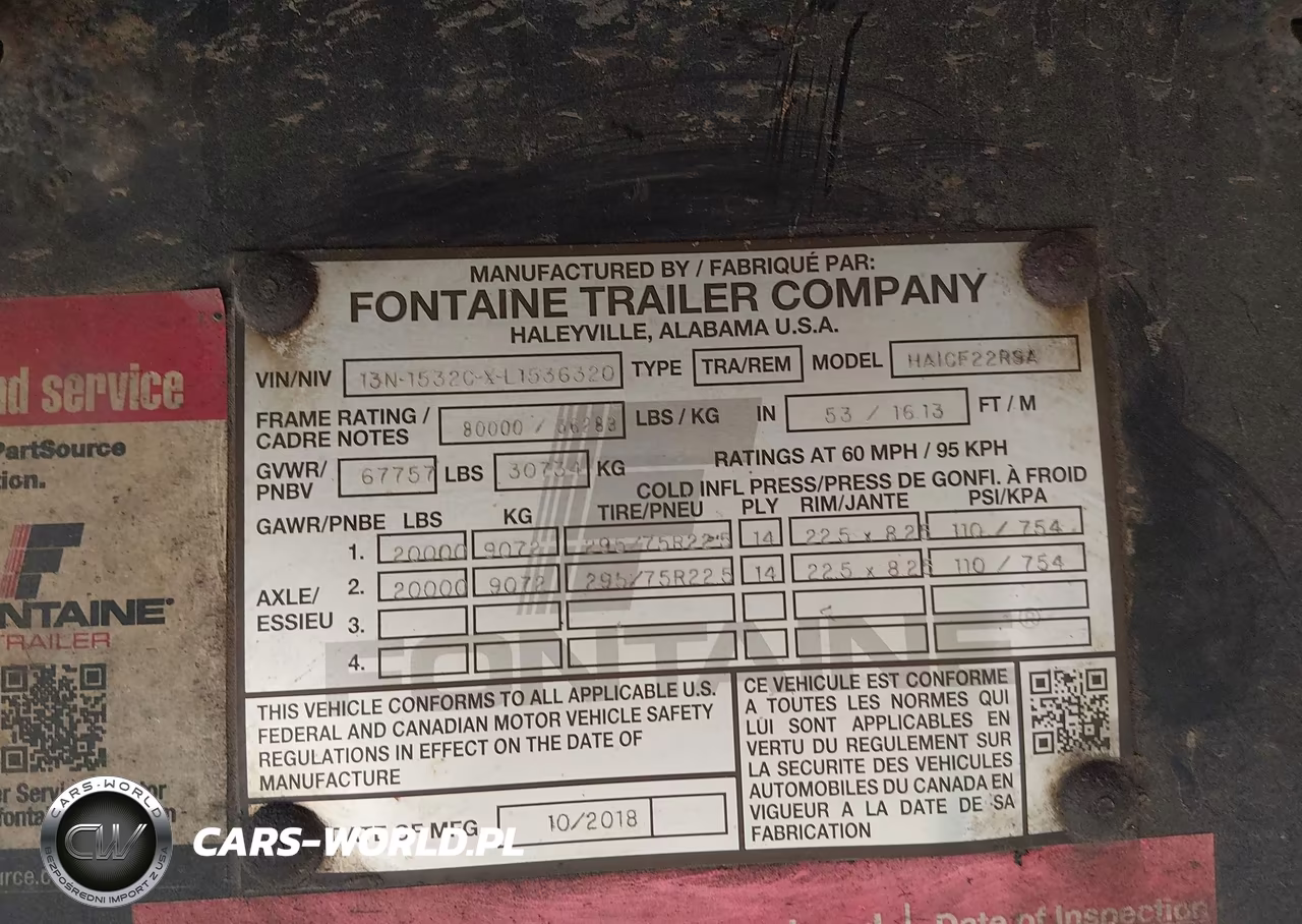 2020 Fontaine Trailer Co Unknown VIN:13N1532CXL1536320 - 9