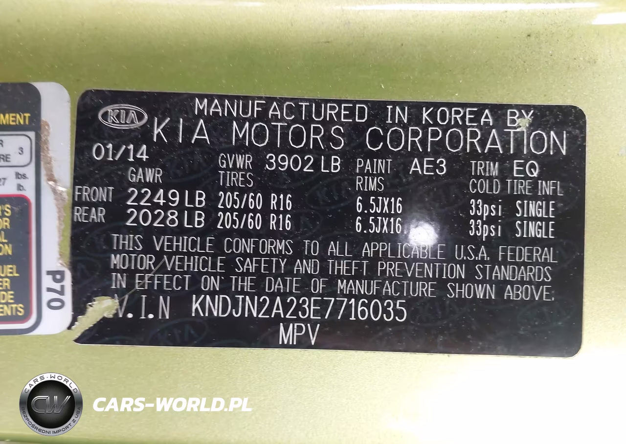 2014 Kia Soul VIN:KNDJN2A23E7716035 - 9
