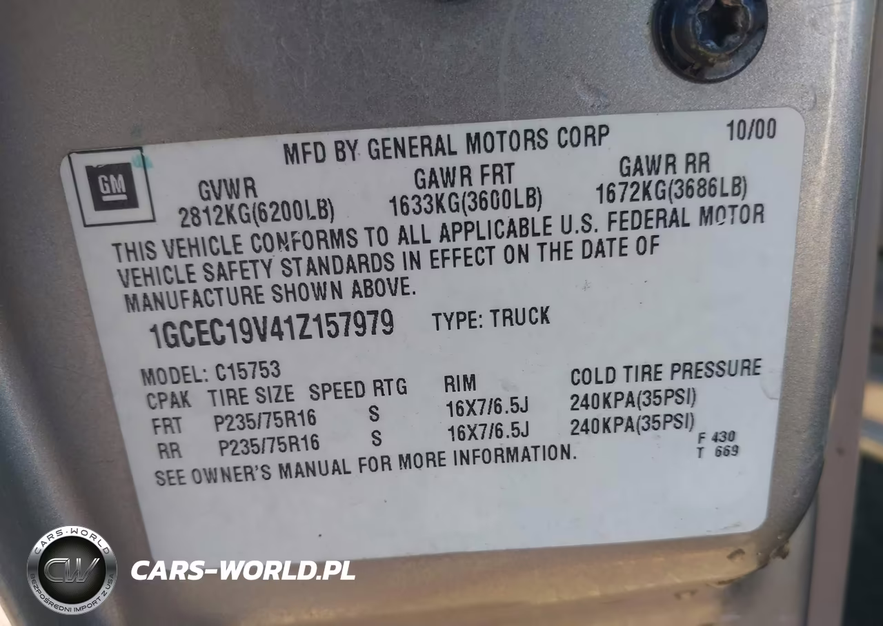 2001 Chevrolet Silverado 1500 Ls VIN:1GCEC19V41Z157979 - 9