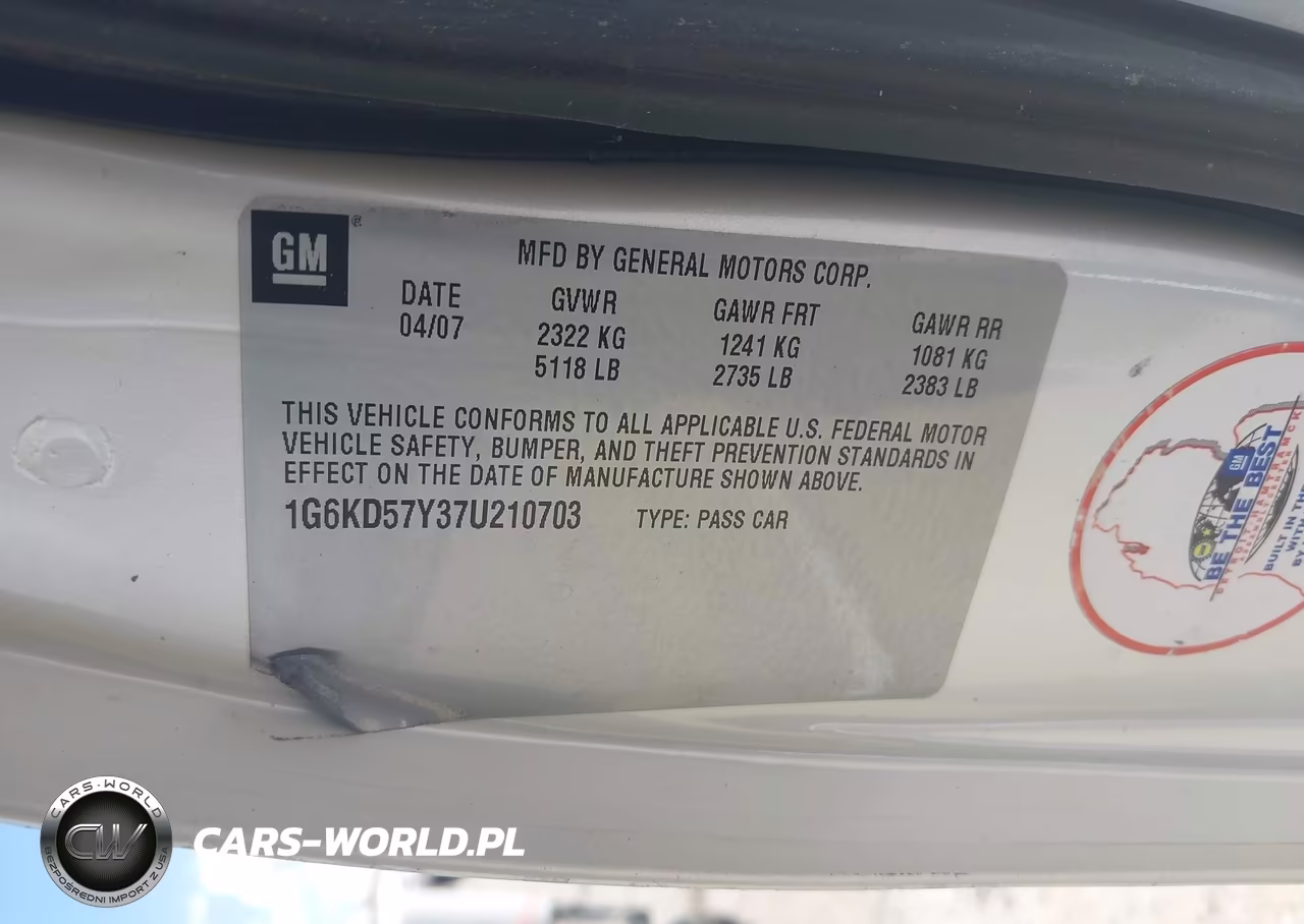 2007 Cadillac Dts Luxury Ii VIN:1G6KD57Y37U210703 - 9