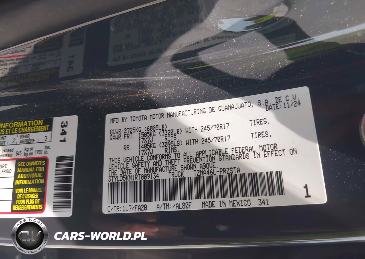 2024 Toyota Tacoma Sr VIN:3TYLD5KN1RT009134 - 9