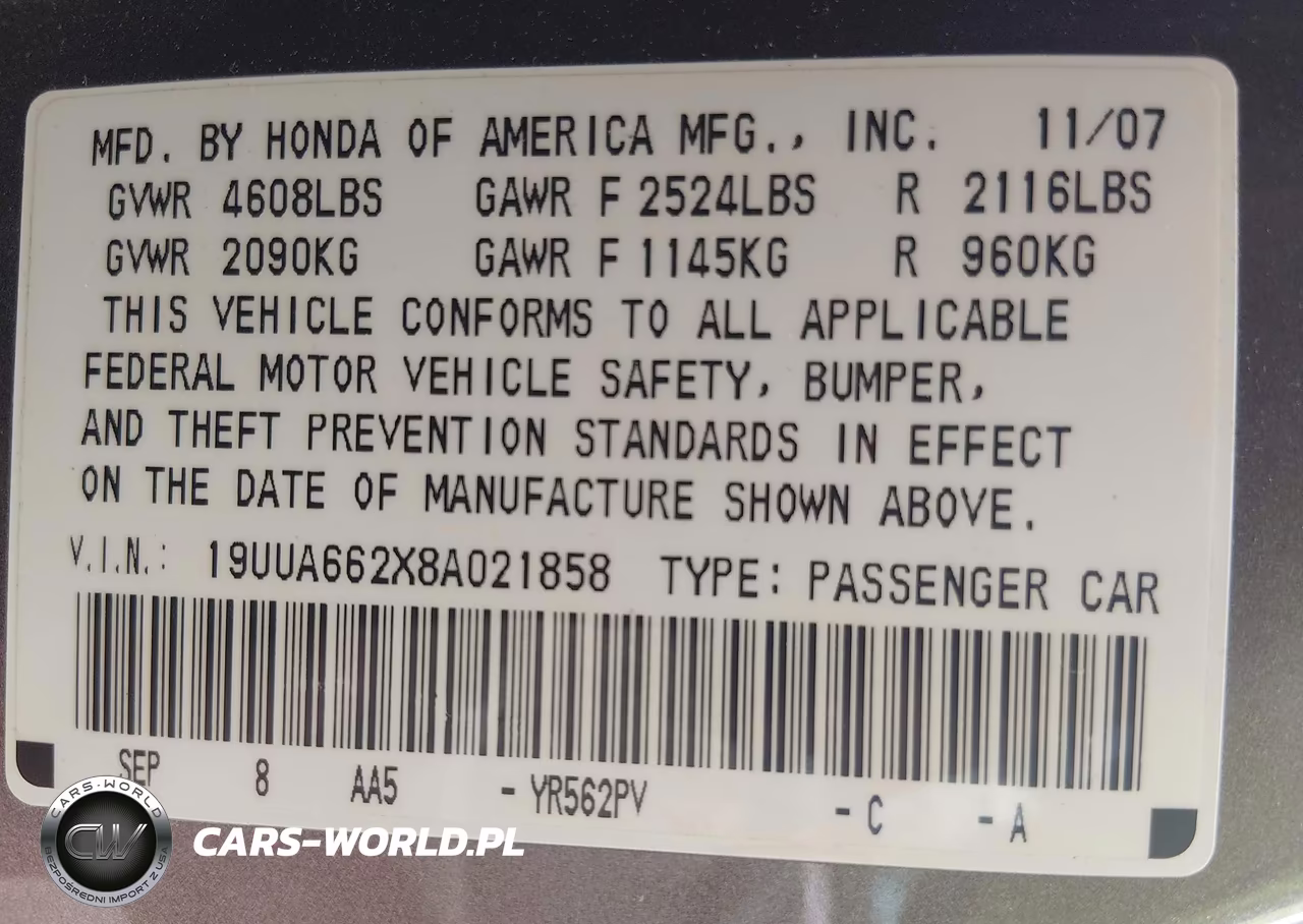 2008 Acura Tl 3.2 VIN:19UUA662X8A021858 - 9