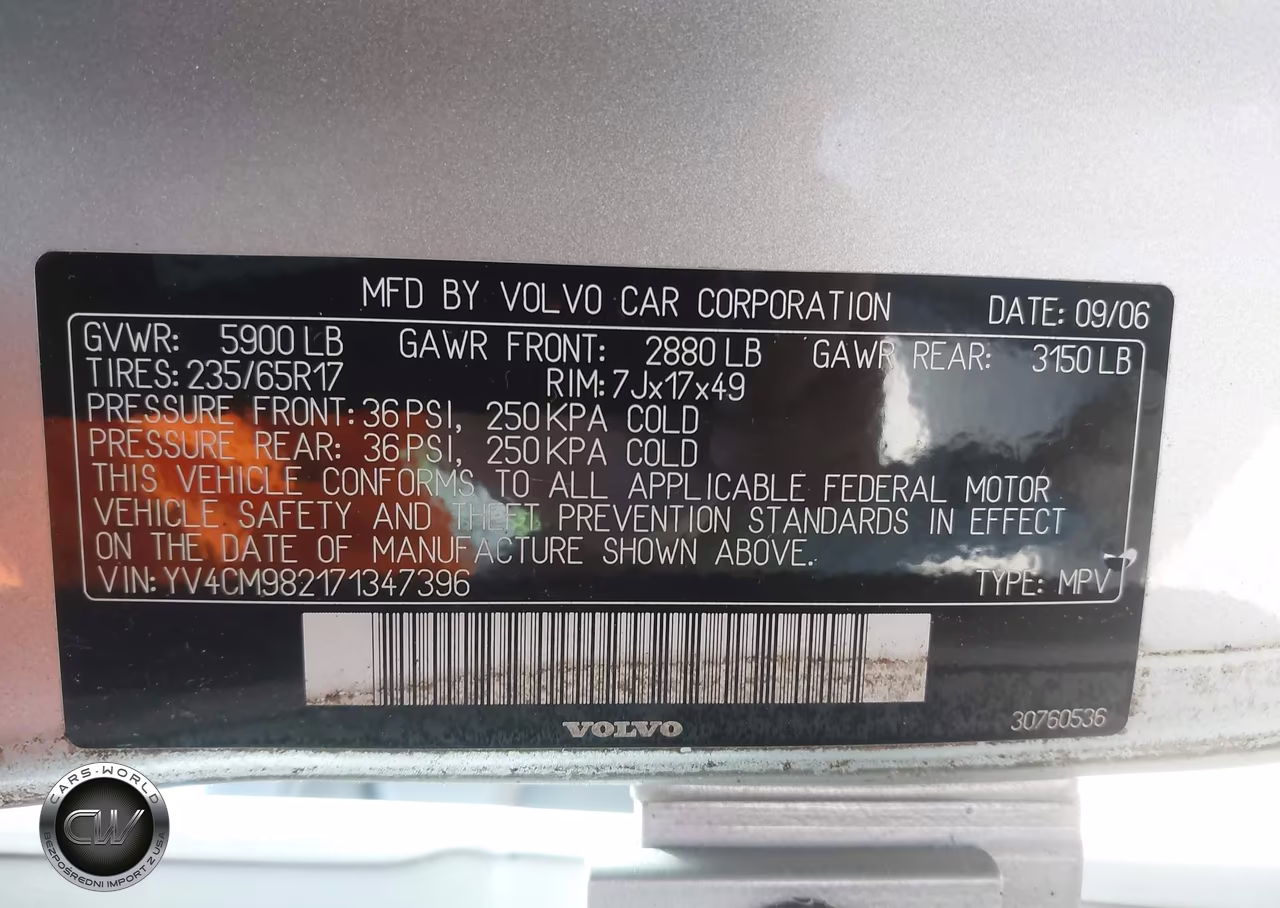 2007 Volvo Xc90 3.2 VIN:YV4CM982171347396 - 9
