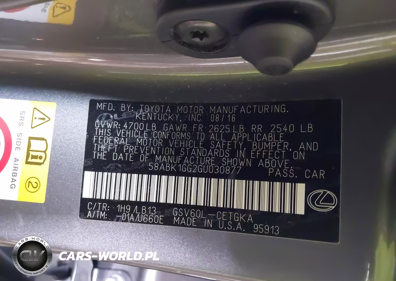 2016 Lexus Es 350 VIN:58ABK1GG2GU030877 - 9