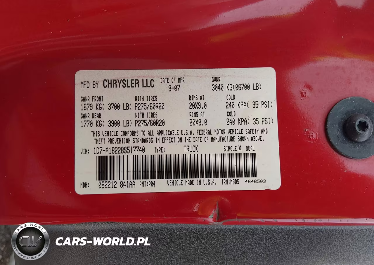 2008 Dodge Ram 1500 Slt VIN:1D7HA18228S517740 - 9