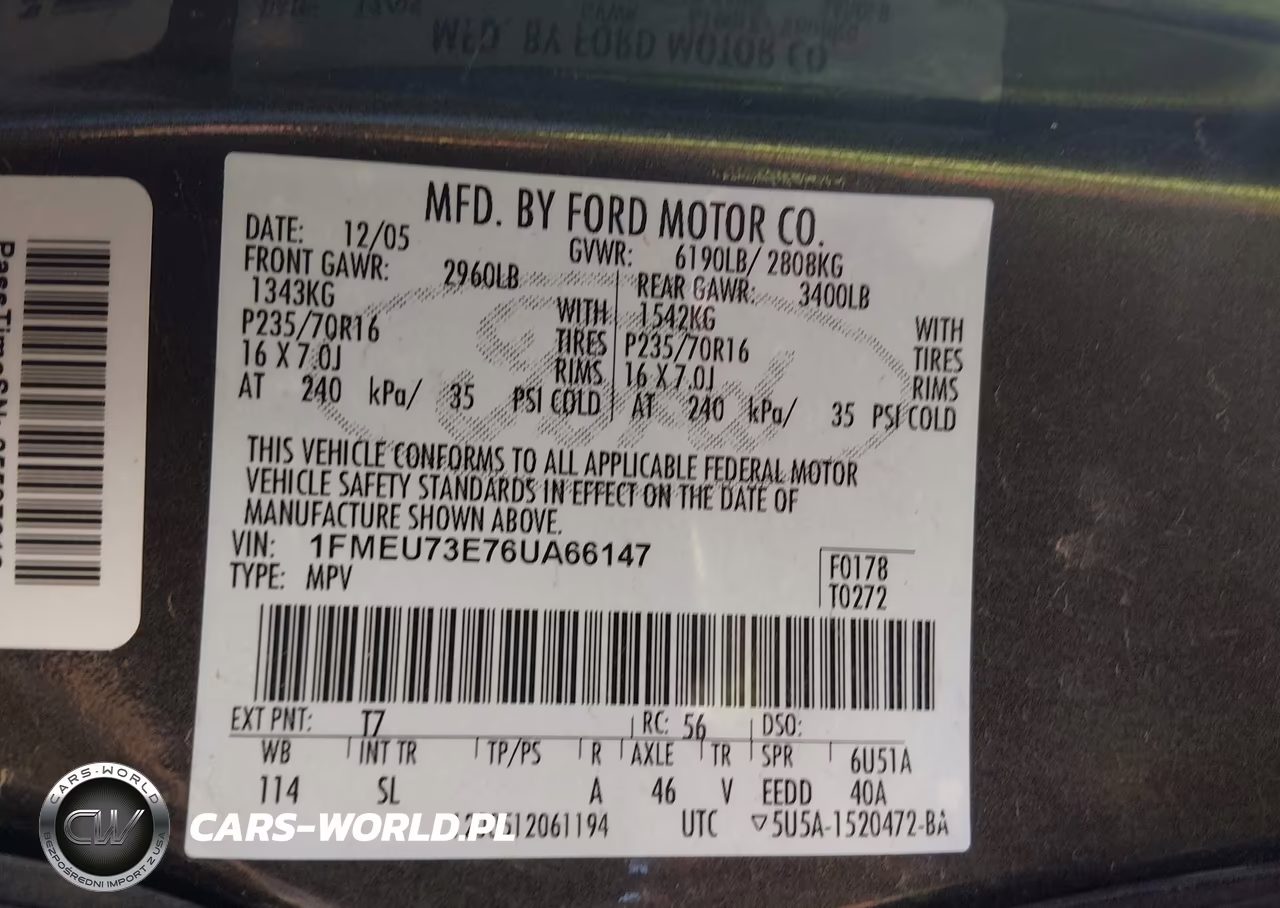 2006 Ford Explorer Xlt VIN:1FMEU73E76UA66147 - 9