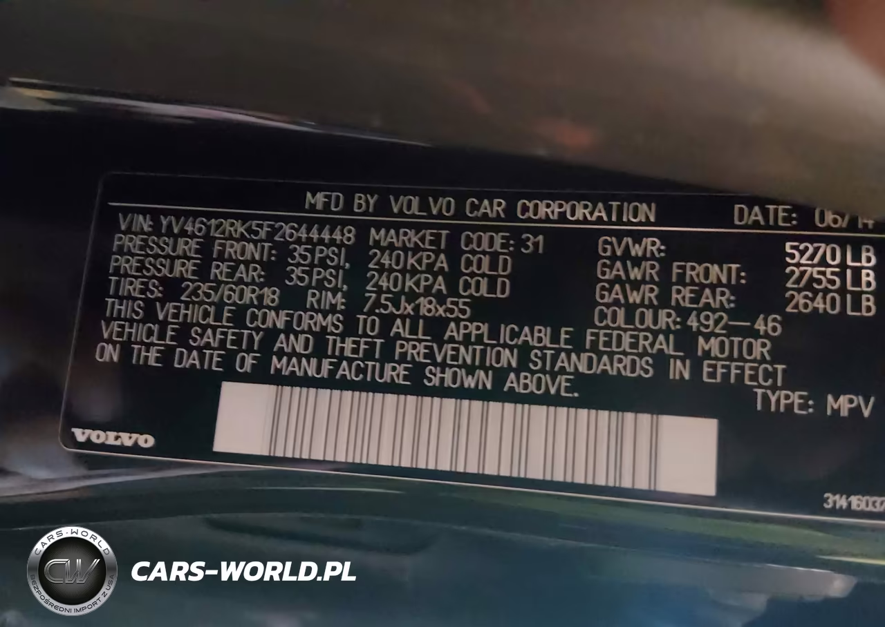 2015 Volvo Xc60 VIN:YV4612RK5F2644448 - 9