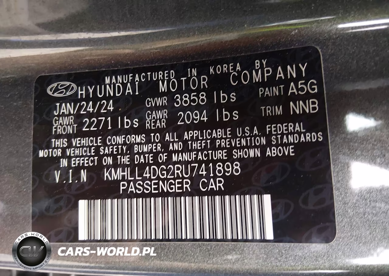 2024 Hyundai Elantra Se VIN:KMHLL4DG2RU741898 - 9