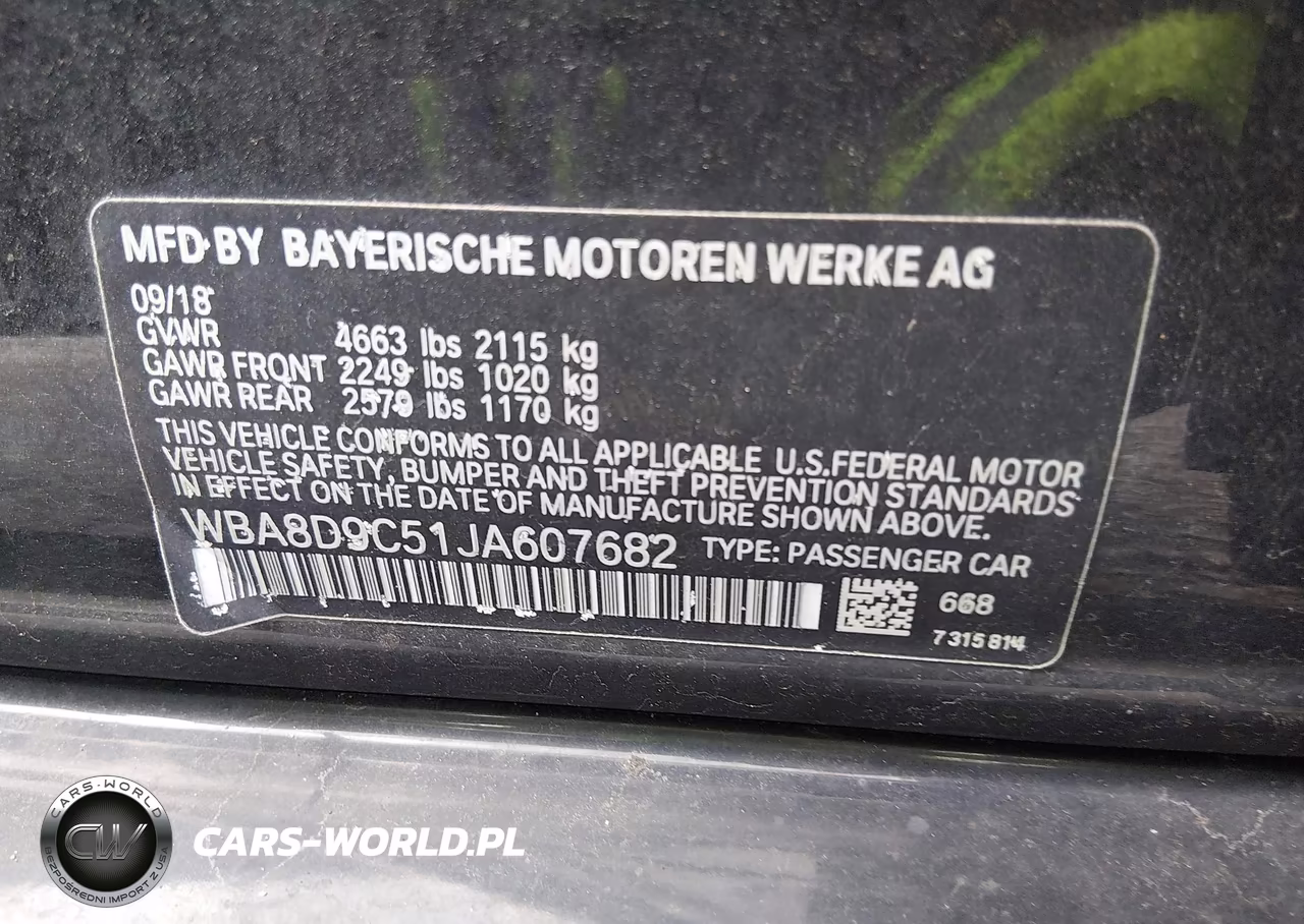 2018 BMW 330I xDrive VIN:WBA8D9C51JA607682 - 9