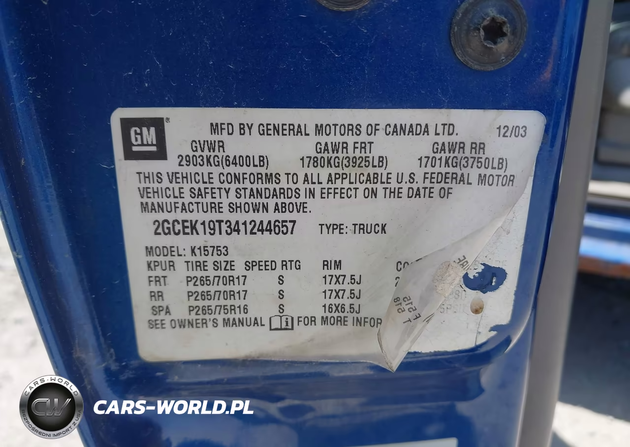 2004 Chevrolet Silverado 1500 Lt VIN:2GCEK19T341244657 - 9