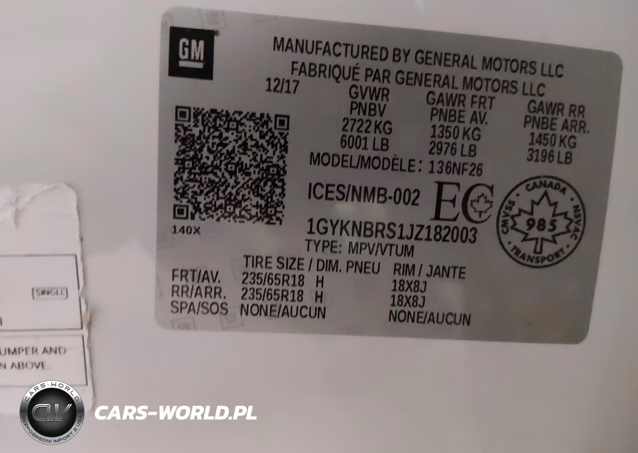 2018 Cadillac Xt5 VIN:1GYKNBRS1JZ182003 - 9
