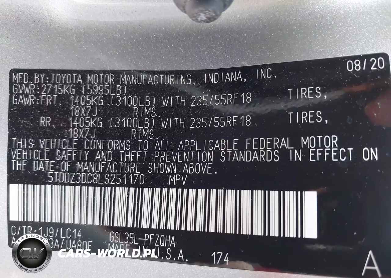 2020 Toyota Sienna Xle VIN:5TDDZ3DC8LS251170 - 9