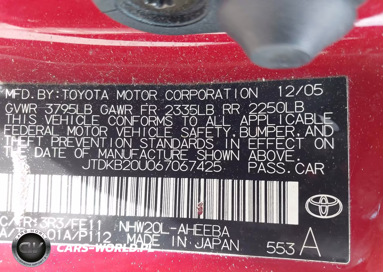 2006 Toyota Prius VIN:JTDKB20U067067425 - 13