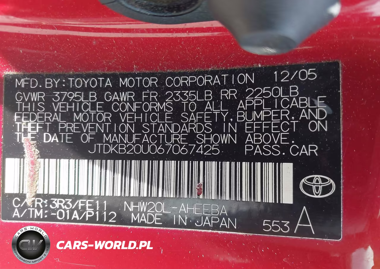 2006 Toyota Prius VIN:JTDKB20U067067425 - 9