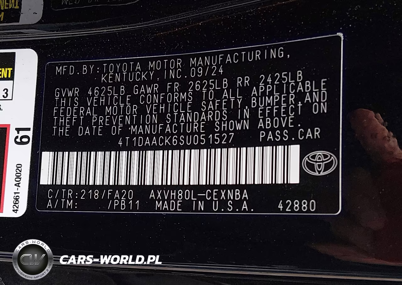 2025 Toyota Camry Le VIN:4T1DAACK6SU051527 - 9