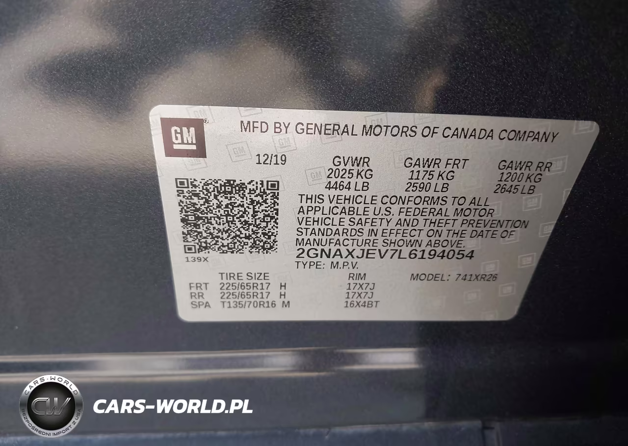 2020 Chevrolet Equinox Fwd 2Fl VIN:2GNAXJEV7L6194054 - 9