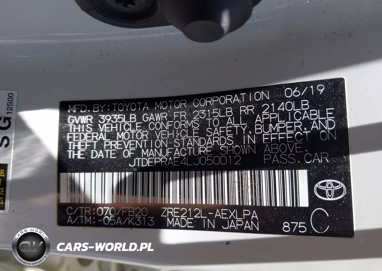 2020 Toyota Corolla Le VIN:JTDEPRAE4LJ050012 - 9