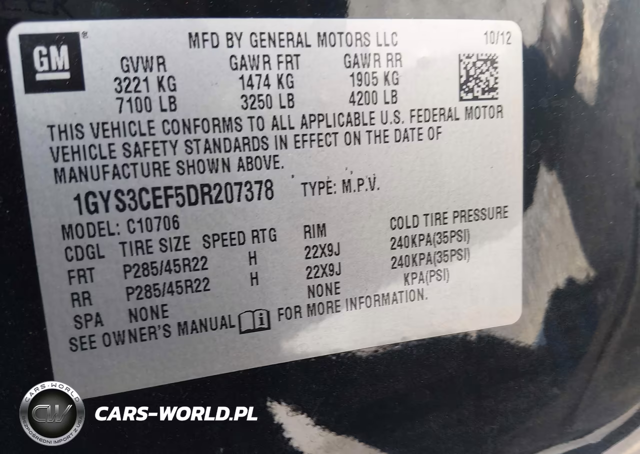 2013 Cadillac Escalade Premium VIN:1GYS3CEF5DR207378 - 9