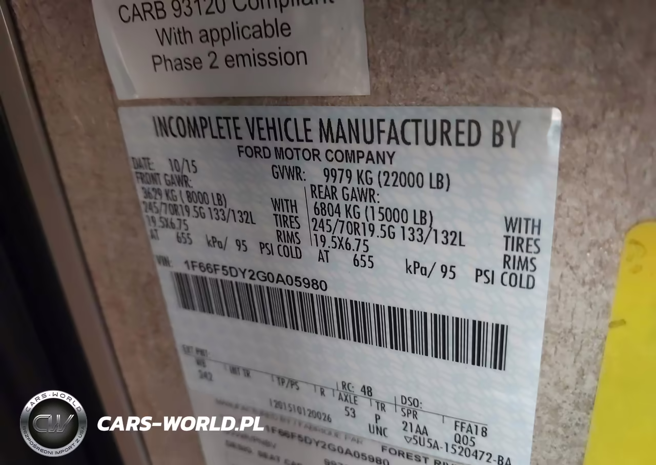 2016 Ford F53 VIN:1F66F5DY2G0A05980 - 9
