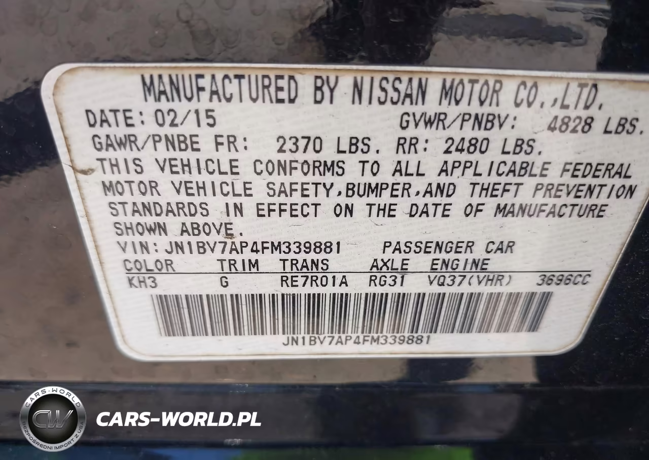 2015 Infiniti Q50 Premium VIN:JN1BV7AP4FM339881 - 9