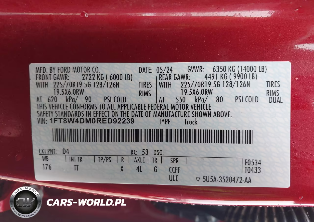 2024 Ford F-450 Limited VIN:1FT8W4DM0RED92239 - 8