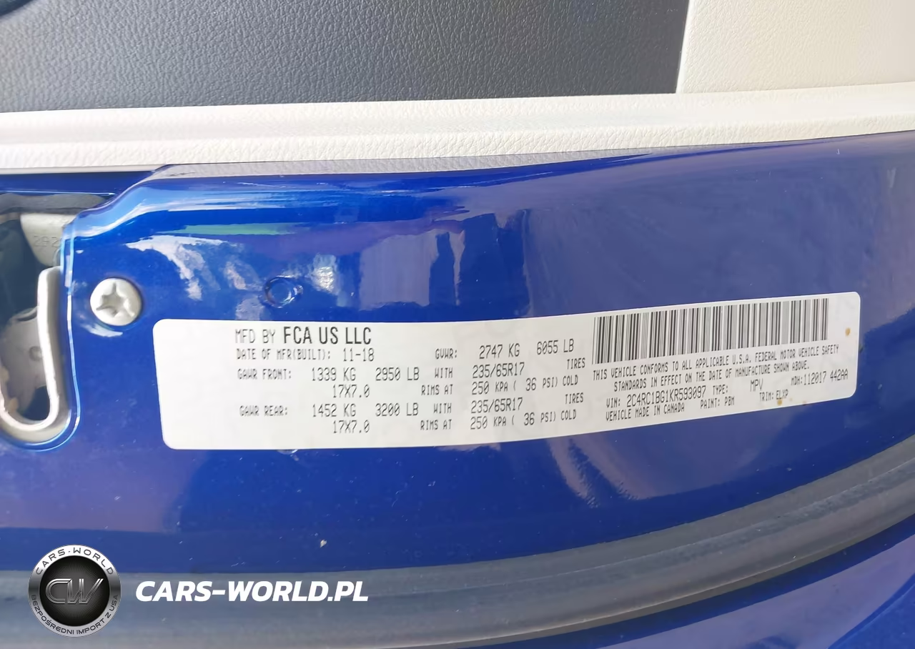 2019 Chrysler Pacifica Touring L VIN:2C4RC1BG1KR593097 - 9