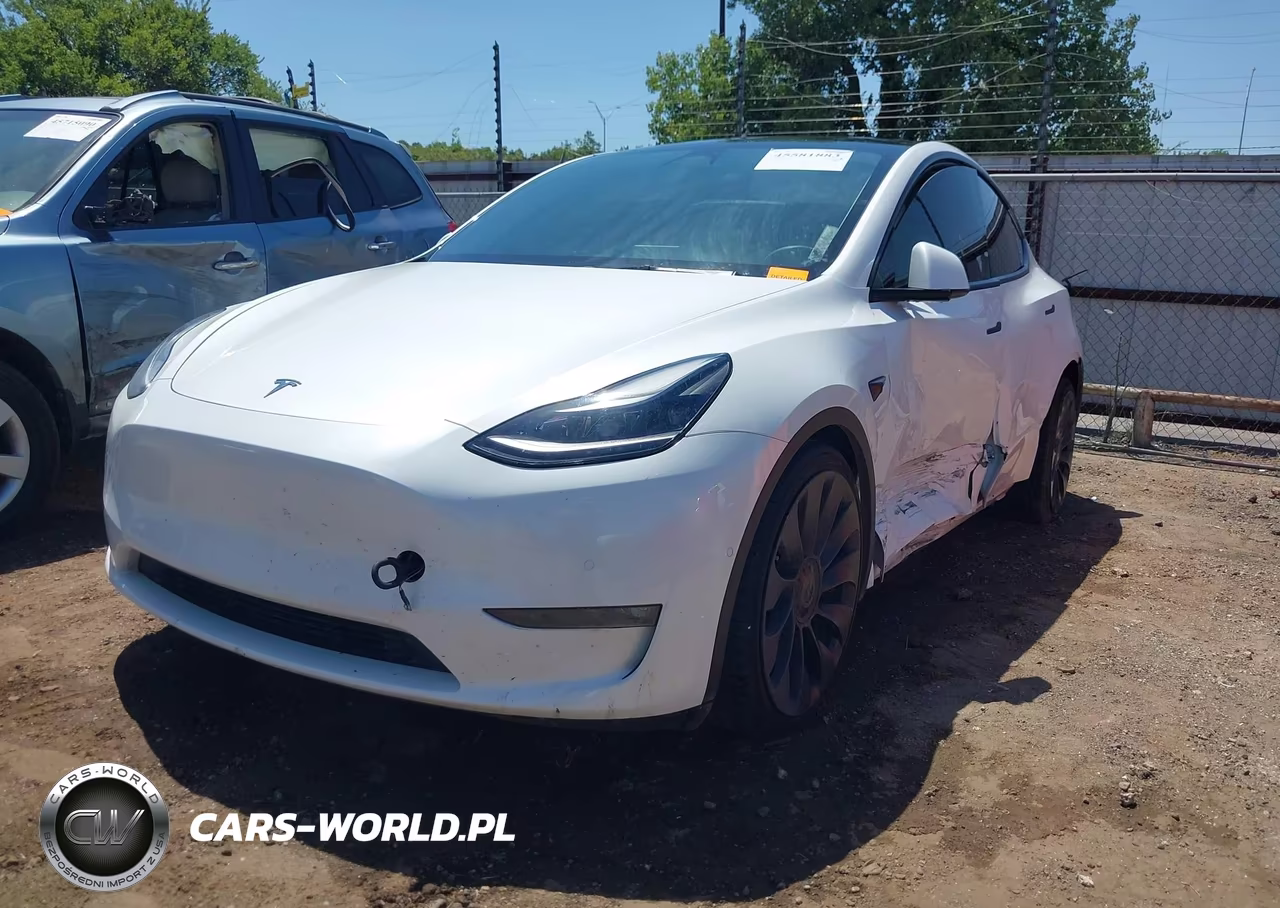 2021 Tesla Model Y Performance Dual Motor All-Wheel Drive VIN:5YJYGDEF0MF252292 - 2