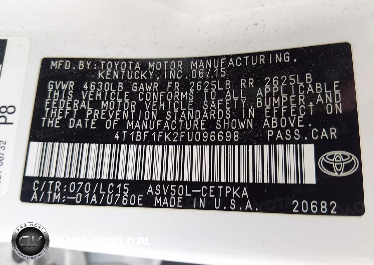 2015 Toyota Camry Xse VIN:4T1BF1FK2FU096698 - 9