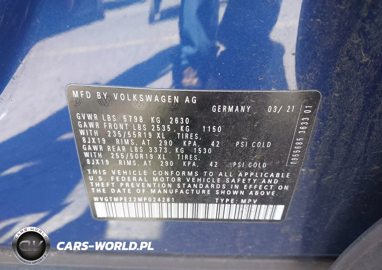2021 Volkswagen Id.4 Pro S VIN:WVGTMPE22MP024281 - 9