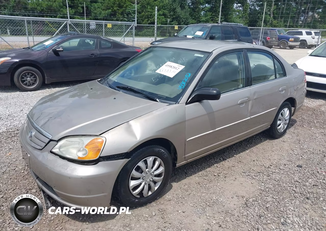 2002 Honda Civic Lx VIN:2HGES16502H530431 - 2