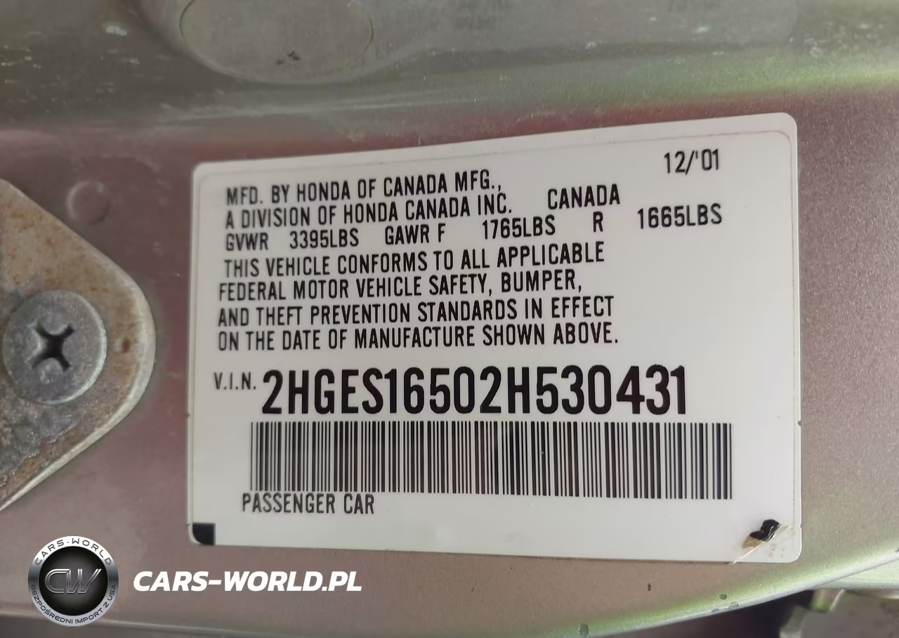 2002 Honda Civic Lx VIN:2HGES16502H530431 - 9