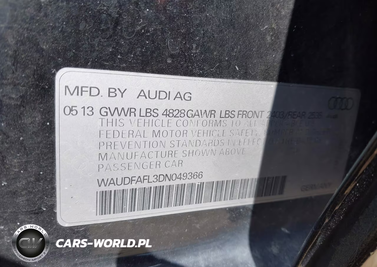 2013 Audi A4 2.0T Premium VIN:WAUDFAFL3DN049366 - 9