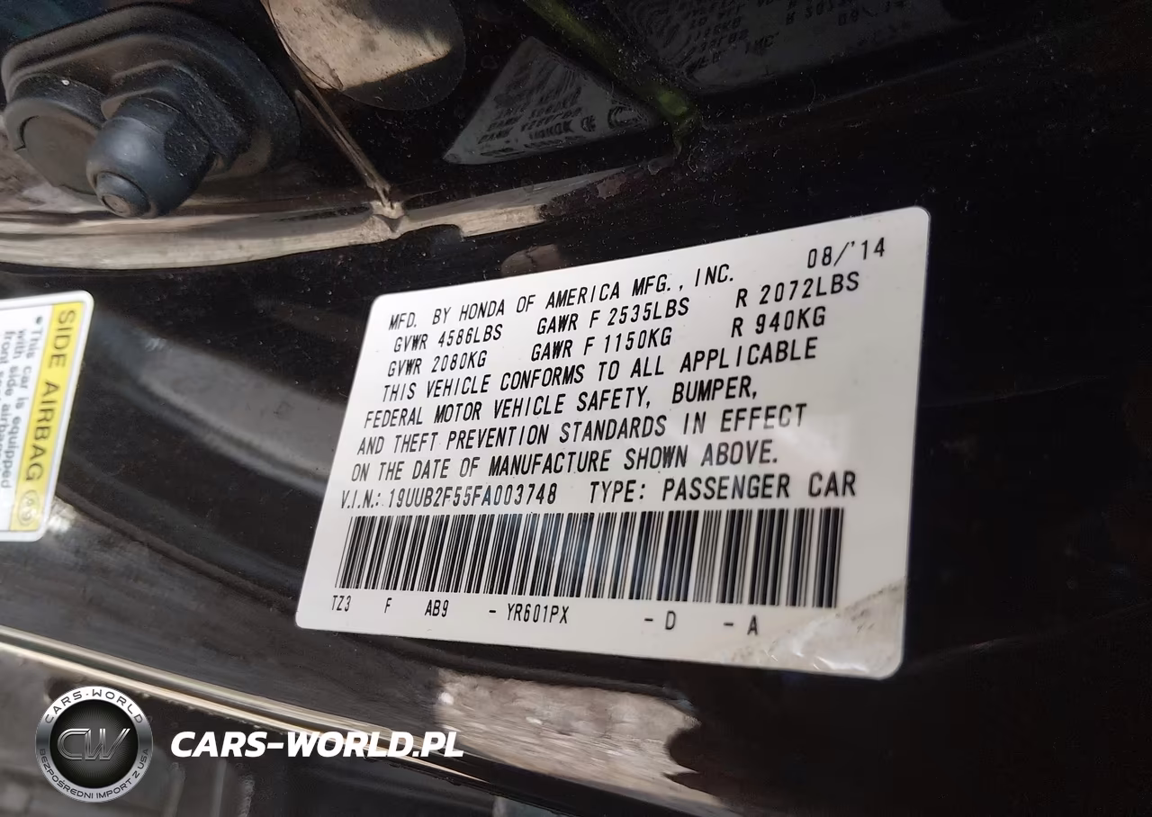 2015 Acura Tlx V6 Tech VIN:19UUB2F55FA003748 - 9