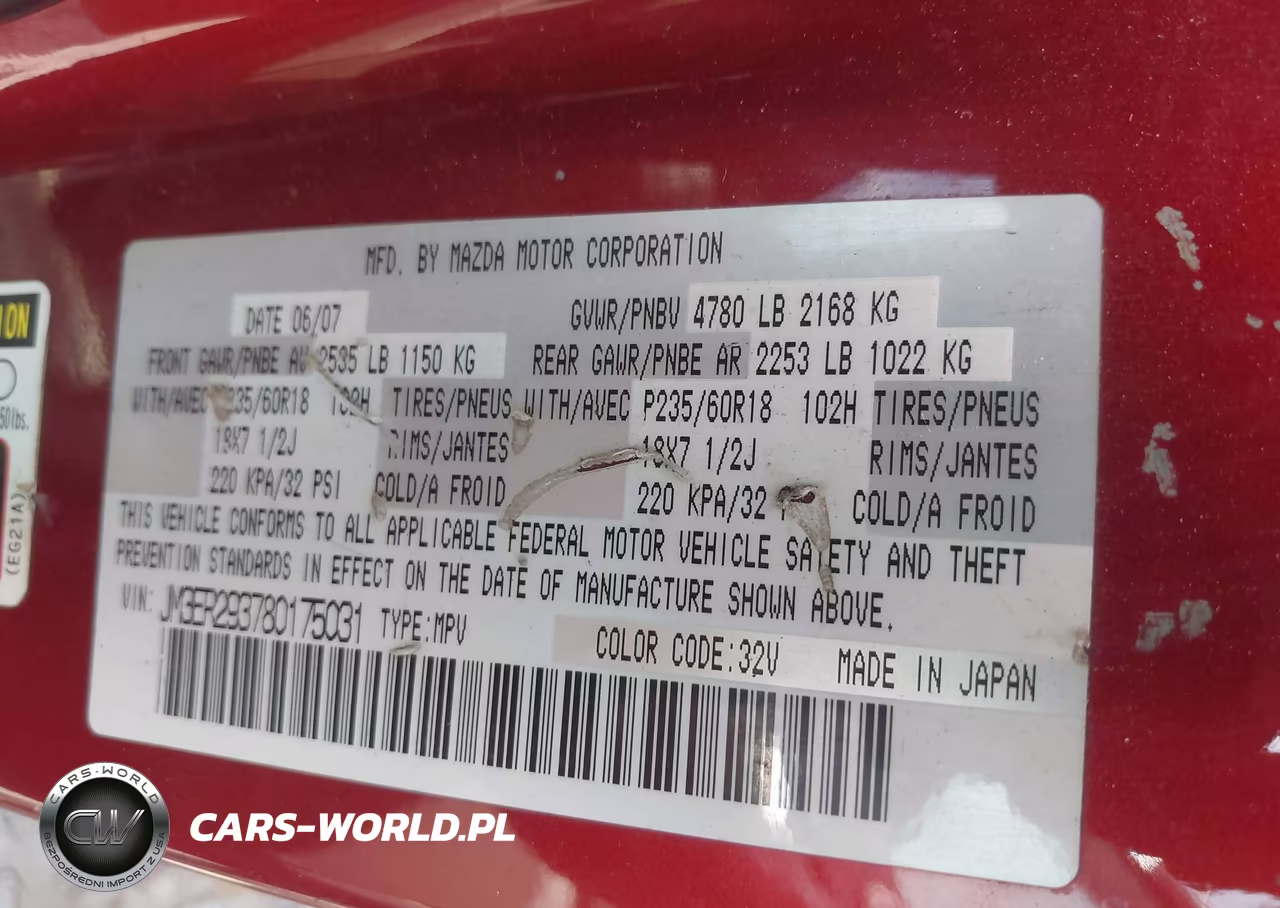 2008 Mazda Cx-7 Grand Touring VIN:JM3ER293780175031 - 9