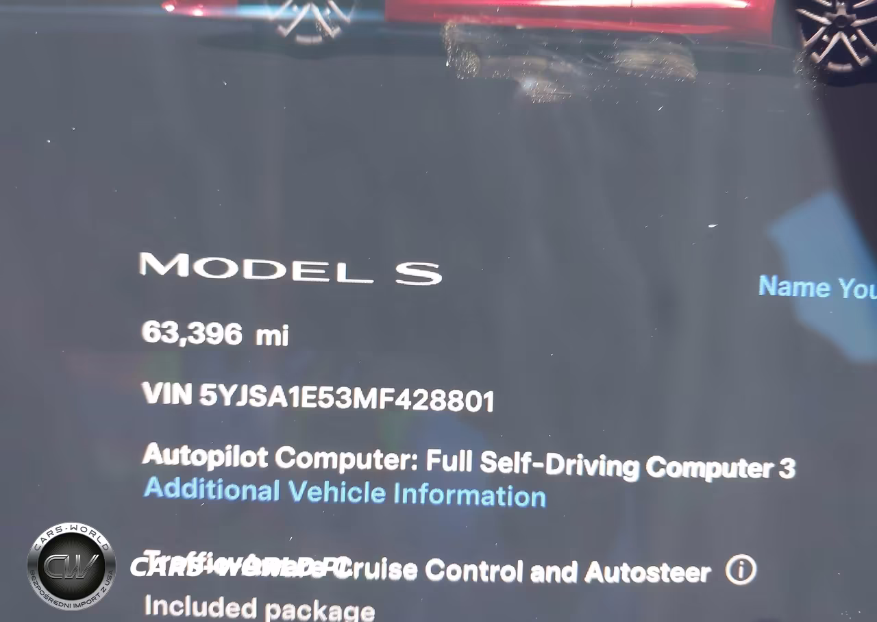 2021 Tesla Model S Long Range Dual Motor All-Wheel Drive VIN:5YJSA1E53MF428801 - 15