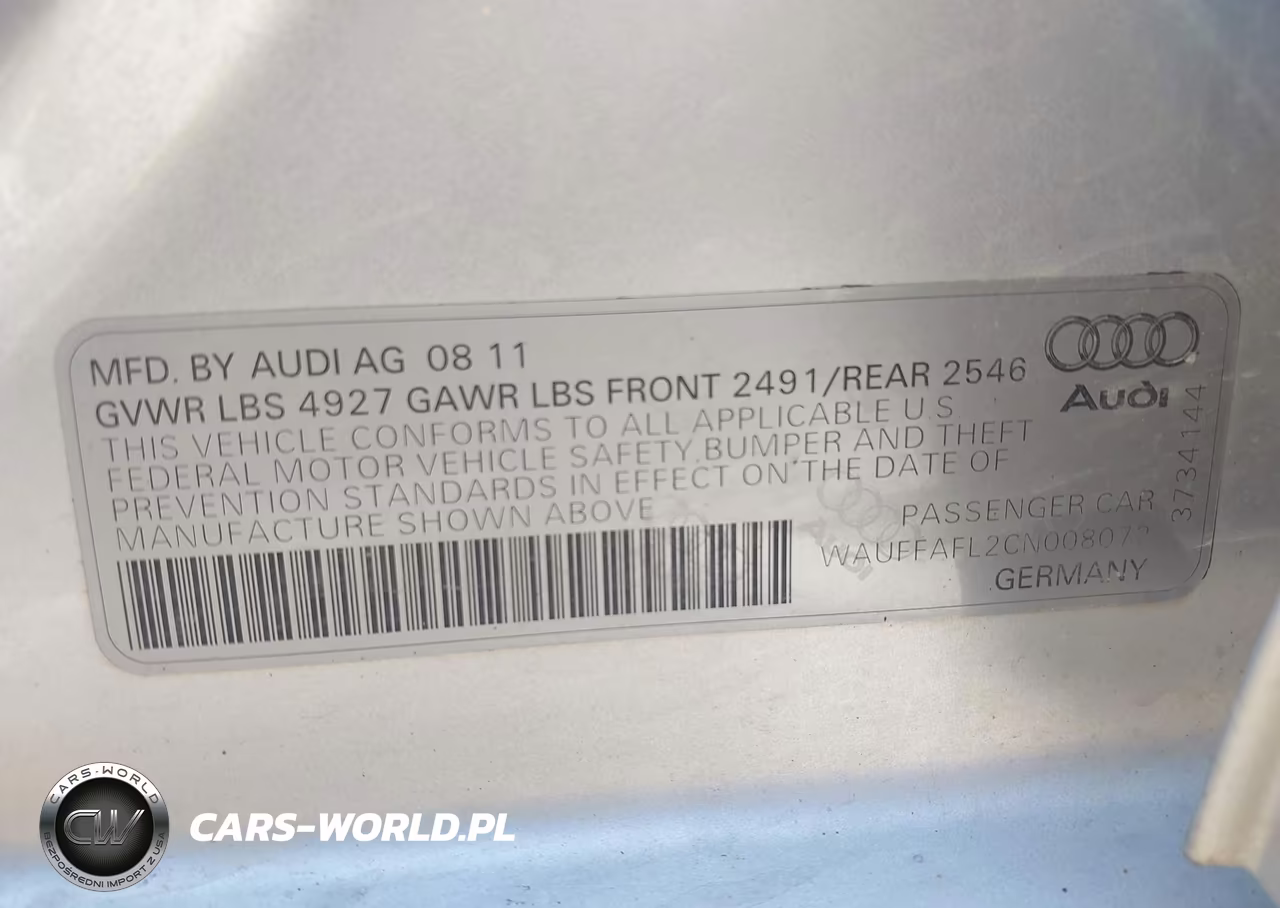 2012 Audi A4 2.0T Premium Plus VIN:WAUFFAFL2CN008072 - 9