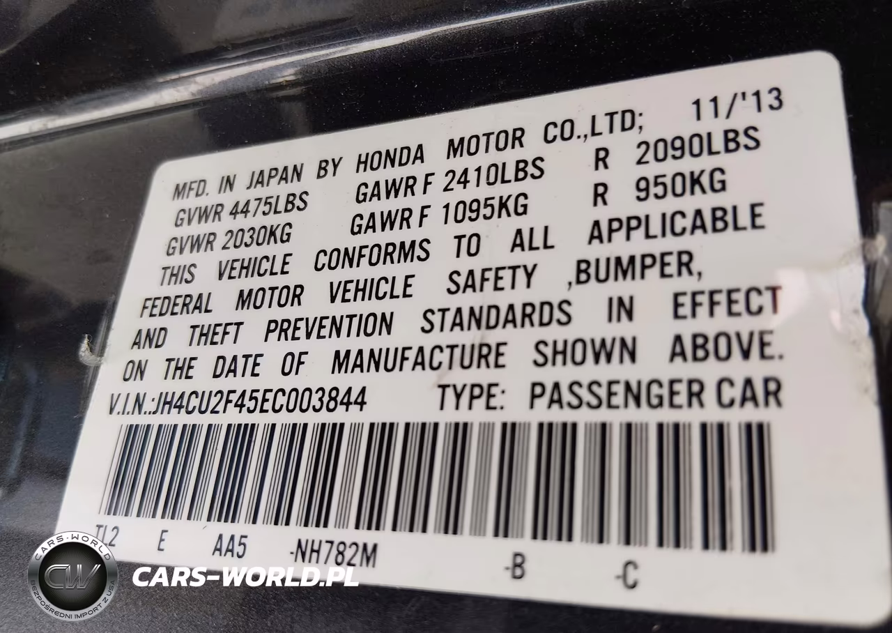 2014 Acura Tsx 2.4 VIN:JH4CU2F45EC003844 - 9