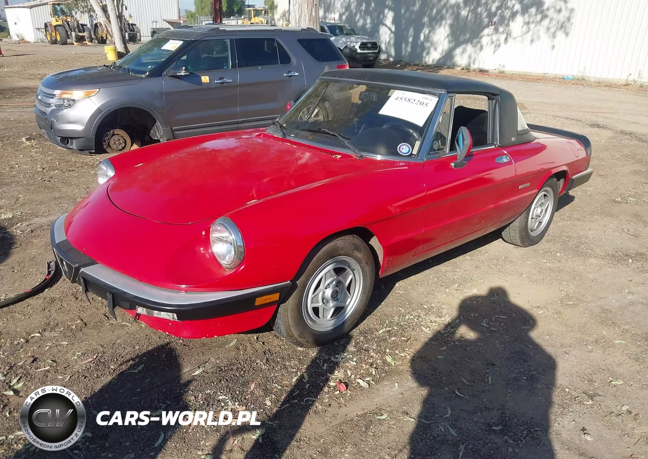 1986 Alfa Romeo Veloce 2000 Spider VIN:ZARBA5410G1038294 - 2