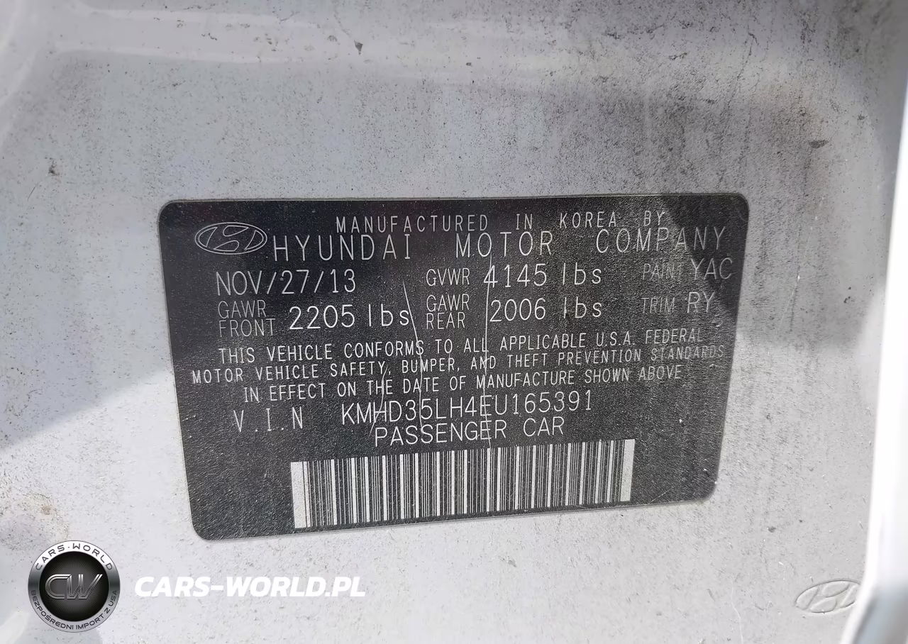 2014 Hyundai Elantra Gt VIN:KMHD35LH4EU165391 - 9