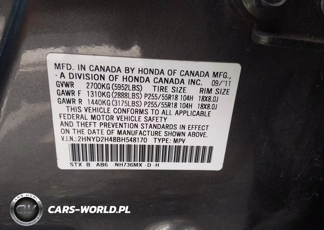 2011 Acura Mdx Technology Package VIN:2HNYD2H48BH548170 - 9
