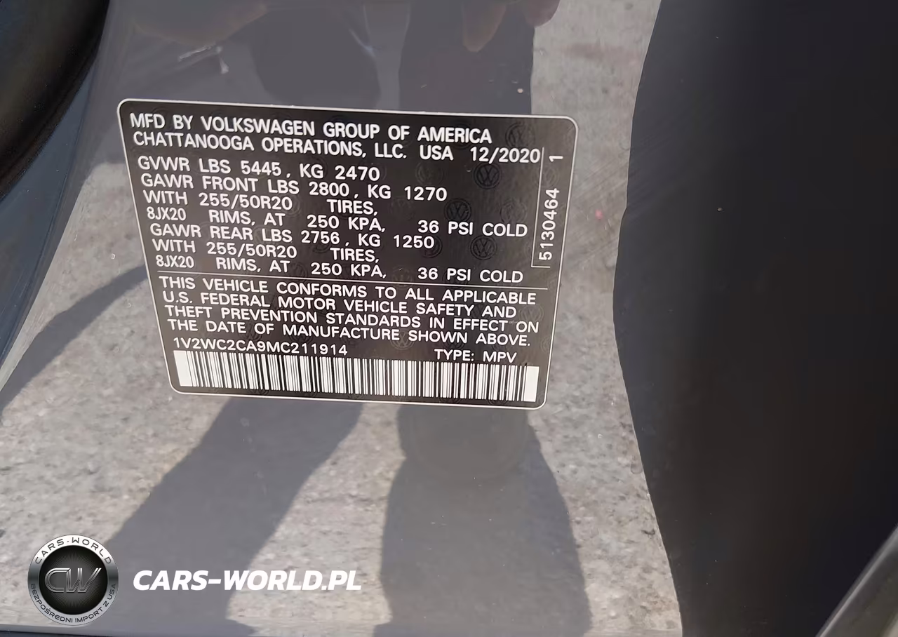 2021 Volkswagen Atlas Cross Sport 2.0T Se W-Technology VIN:1V2WC2CA9MC211914 - 9