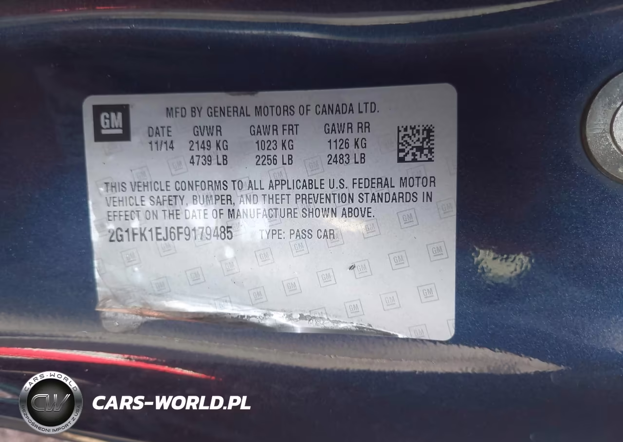 2015 Chevrolet Camaro 2Ss VIN:2G1FK1EJ6F9179485 - 9