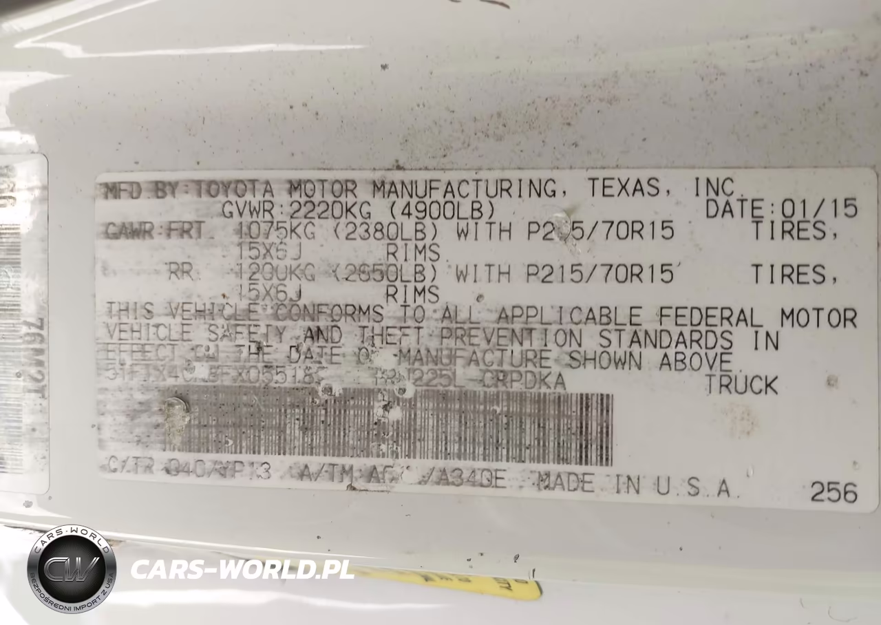 2015 Toyota Tacoma VIN:5TFTX4CN8FX055187 - 9