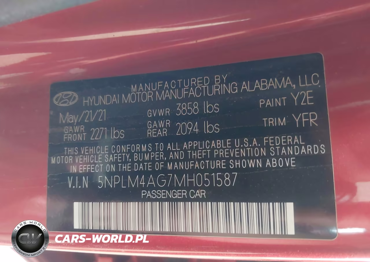 2021 Hyundai Elantra Sel VIN:5NPLM4AG7MH051587 - 9