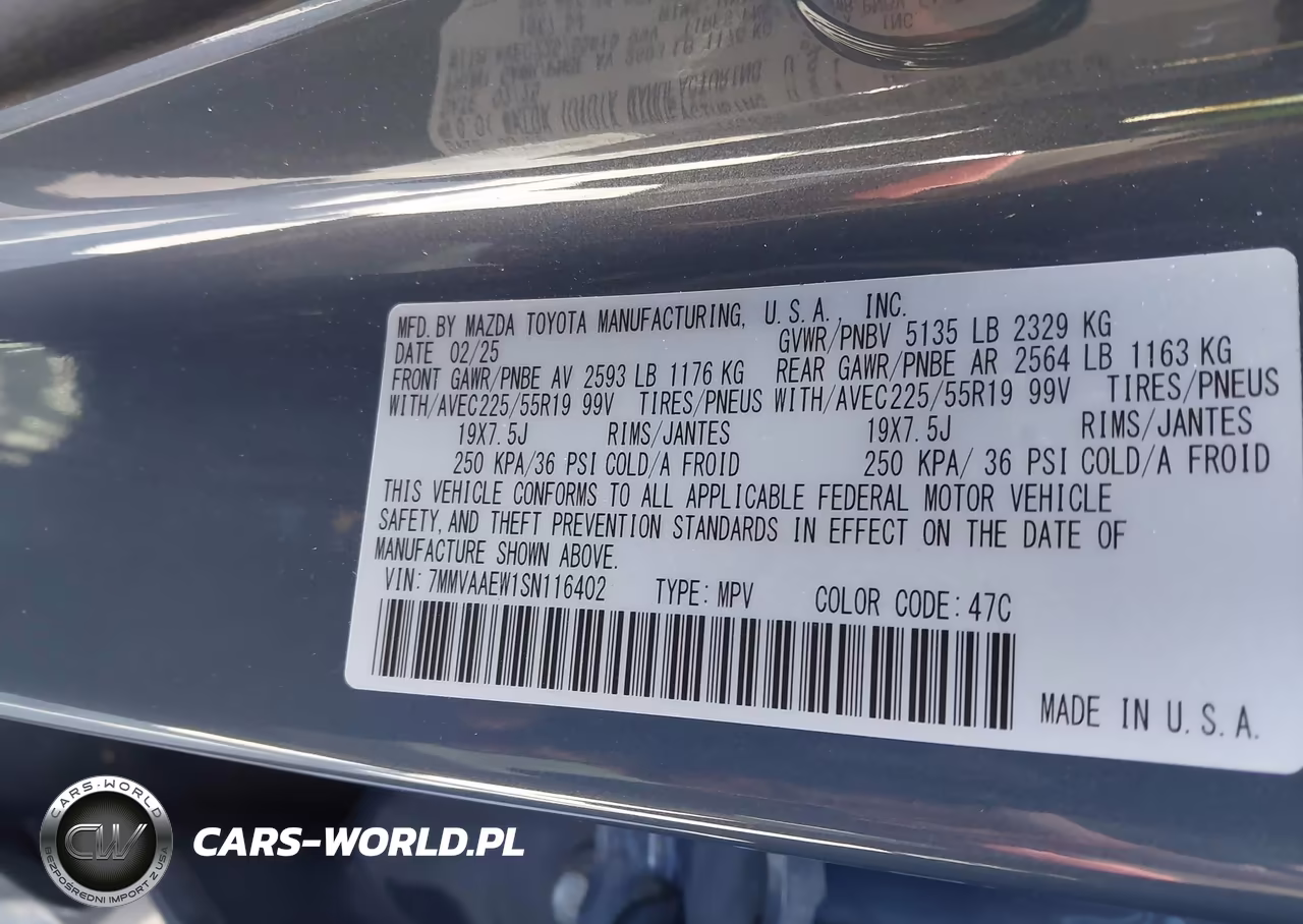 2025 Mazda Cx-50 Hybrid Premium Plus Package VIN:7MMVAAEW1SN116402 - 9
